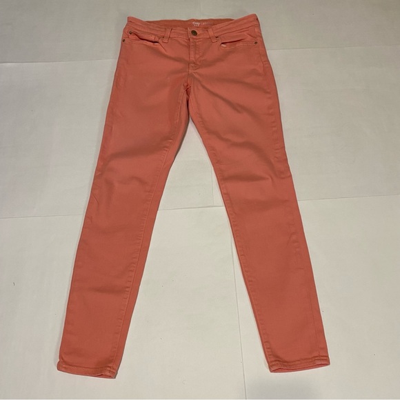GAP Women's Skinny Jeans in Coral - Picture 2 of 9